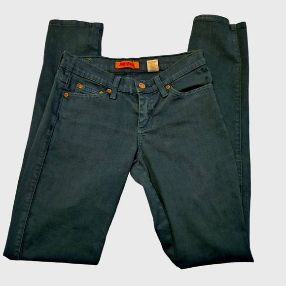 Judy Blue Hunter Green Colored Denim Skinny Jeans size 3 - Picture 5 of 6